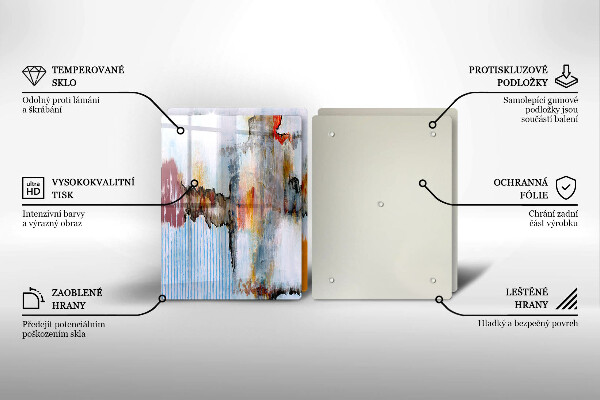 Tagliere in vetro temperato Pitture astratte
