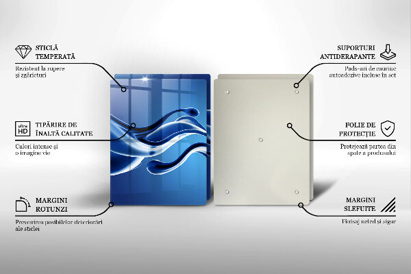 Tagliere in vetro temperato Astrazione fluida