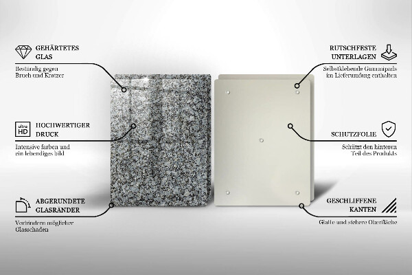 Tagliere in vetro temperato Trama di pietra