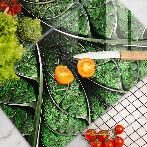 Tagliere in vetro temperato Struttura della nervatura fogliare