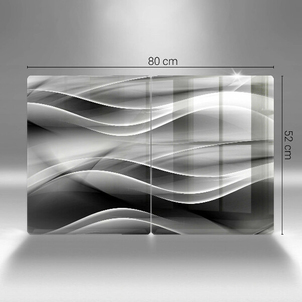 Tagliere in vetro temperato Linee astratte di fumo