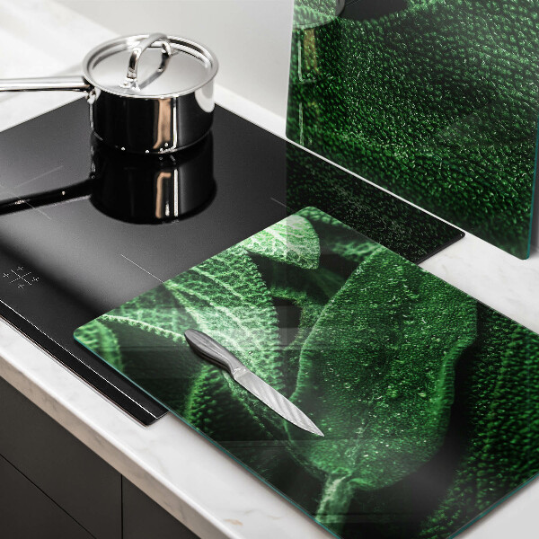 Tagliere in vetro temperato Le foglie della pianta