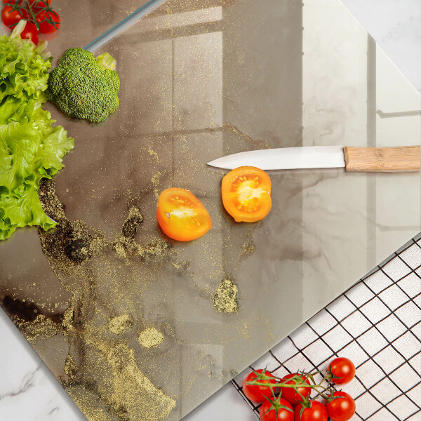 Tagliere in vetro temperato Astrazione dell'oro