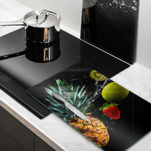 Tagliere in vetro temperato Frutta in acqua