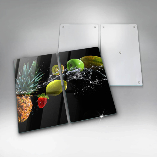 Tagliere in vetro temperato Frutta in acqua