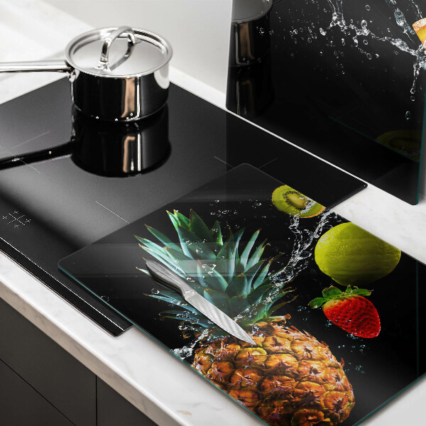 Tagliere in vetro temperato Frutta in acqua