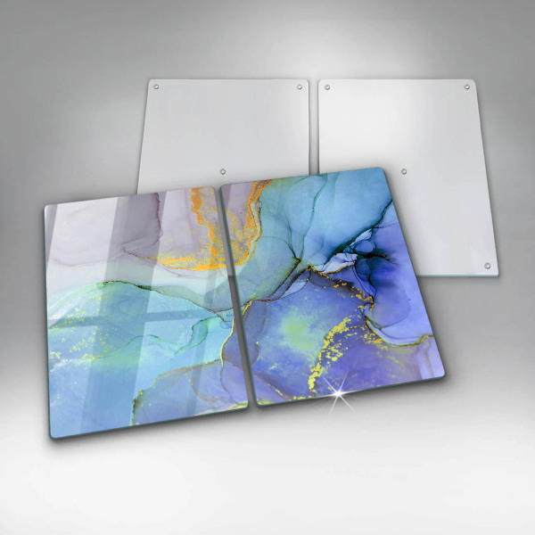 Tagliere in vetro temperato Pietra d'oro incrinata