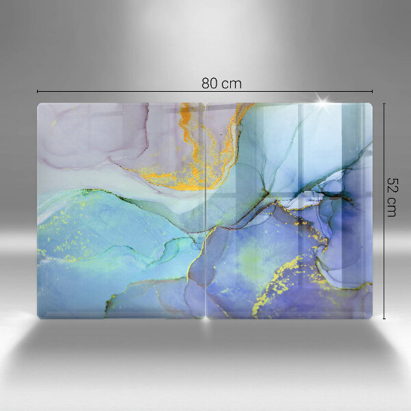 Tagliere in vetro temperato Pietra d'oro incrinata