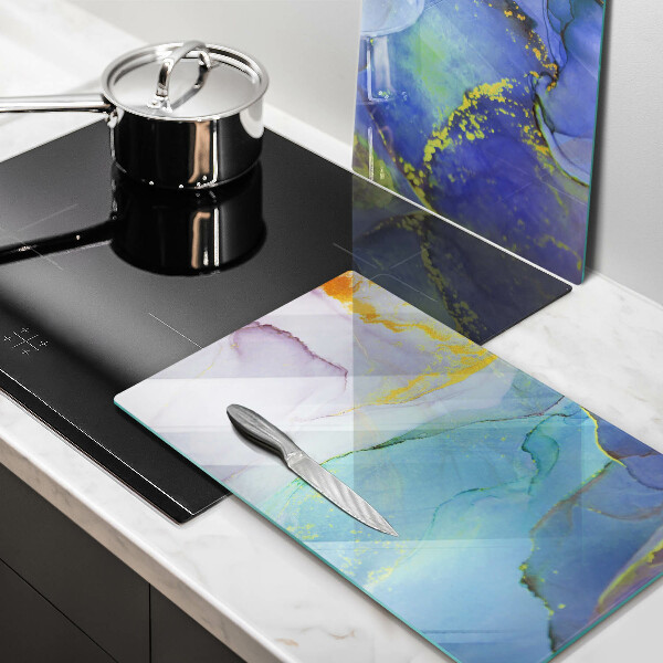 Tagliere in vetro temperato Pietra d'oro incrinata