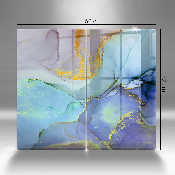 Tagliere in vetro temperato Pietra d'oro incrinata