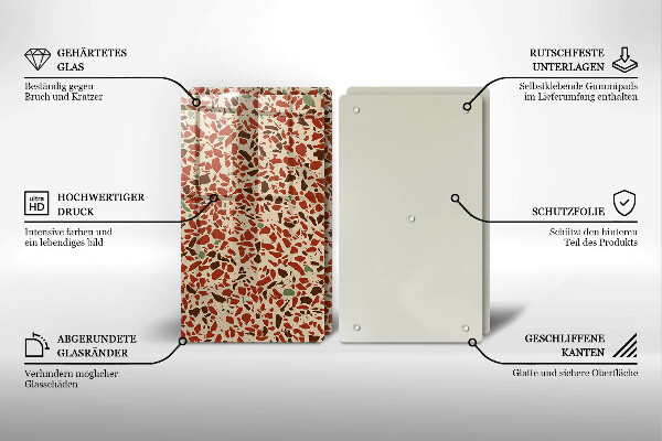 Tagliere in vetro temperato Gres pregiato