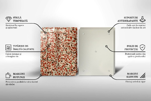 Tagliere in vetro temperato Gres pregiato
