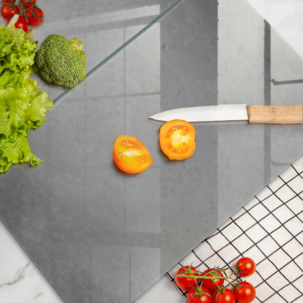 Tagliere in vetro temperato Fondo di struttura concreta