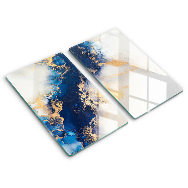 Tagliere in vetro temperato Astrazione con il blu