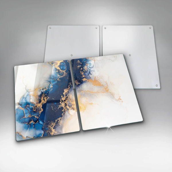 Tagliere in vetro temperato Astrazione con il blu