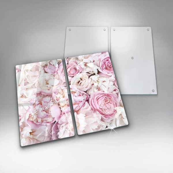Tagliere in vetro temperato Mazzo di peonia