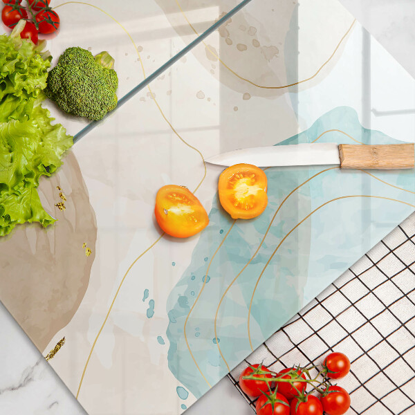 Tagliere in vetro temperato Forme boho luminose