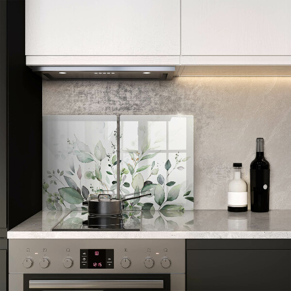 Tagliere in vetro temperato Piante ad acquerello