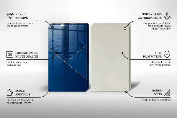 Tagliere in vetro temperato Sfondo moderno