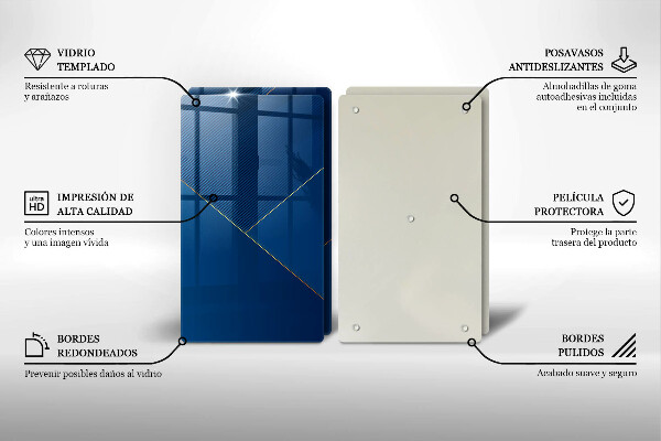 Tagliere in vetro temperato Sfondo moderno