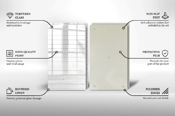 Tagliere in vetro temperato Tavole luminose moderne