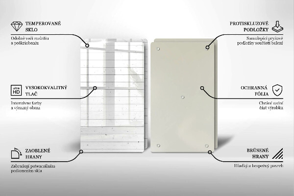 Tagliere in vetro temperato Tavole luminose moderne