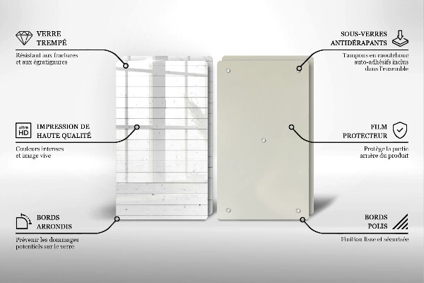 Tagliere in vetro temperato Tavole luminose moderne