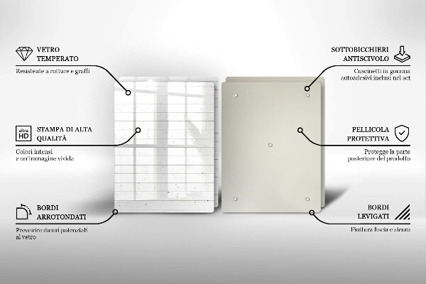 Tagliere in vetro temperato Tavole luminose moderne