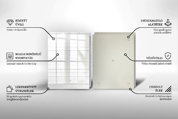 Tagliere in vetro temperato Tavole luminose moderne