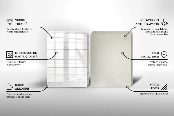 Tagliere in vetro temperato Tavole luminose moderne