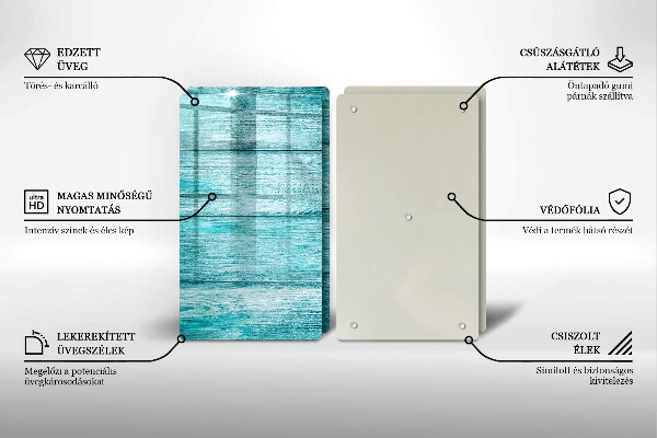 Tagliere in vetro temperato Tavole in legno d'epoca
