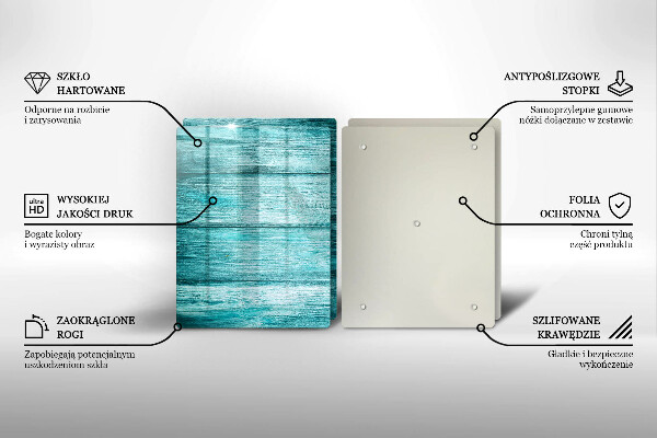 Tagliere in vetro temperato Tavole in legno d'epoca