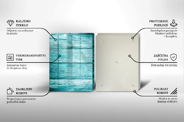Tagliere in vetro temperato Tavole in legno d'epoca
