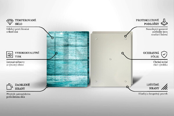Tagliere in vetro temperato Tavole in legno d'epoca