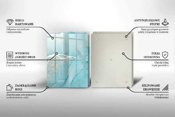 Tagliere in vetro temperato Astrazione di pietra