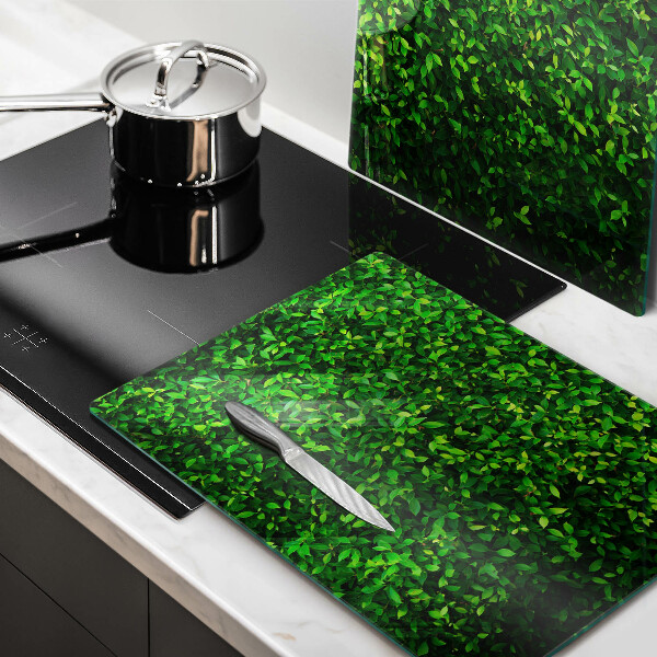 Tagliere in vetro temperato Pianta con foglie piccole