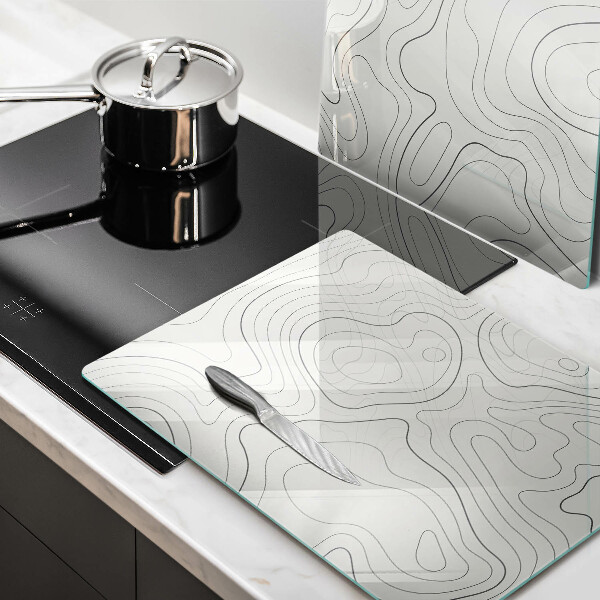 Tagliere in vetro temperato Progettazione di linee artistiche