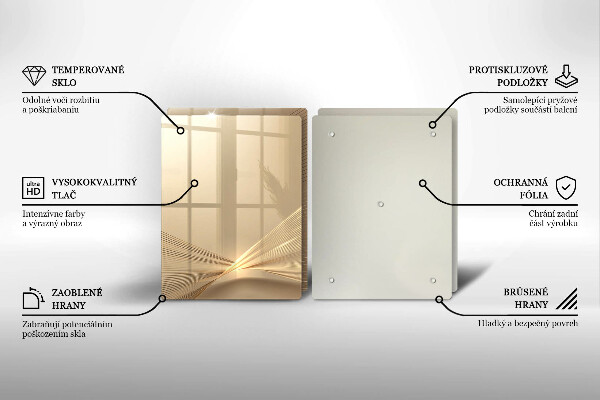 Tagliere in vetro temperato Astrazione moderna