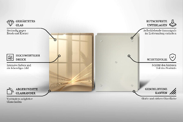 Tagliere in vetro temperato Astrazione moderna