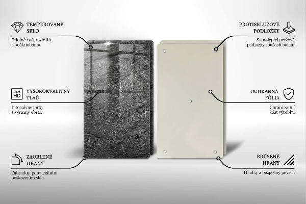 Tagliere in vetro temperato Trama di pietra