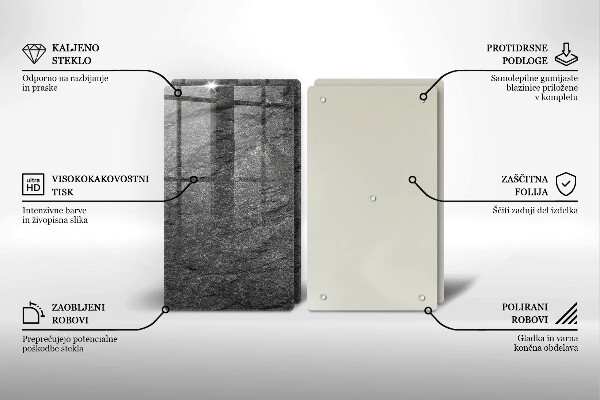 Tagliere in vetro temperato Trama di pietra