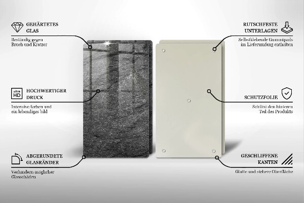 Tagliere in vetro temperato Trama di pietra
