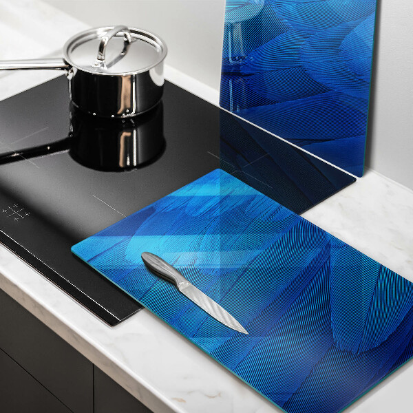 Tagliere in vetro temperato Piume di uccelli