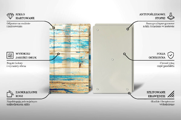 Tagliere in vetro temperato Tavole di legno retrò
