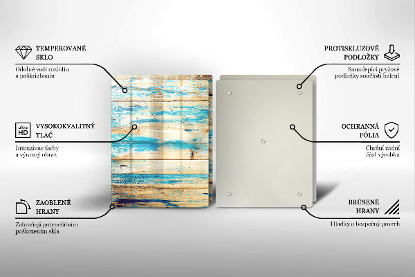 Tagliere in vetro temperato Tavole di legno retrò