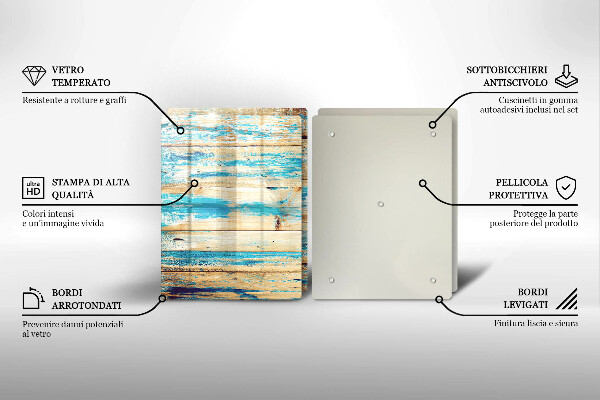 Tagliere in vetro temperato Tavole di legno retrò