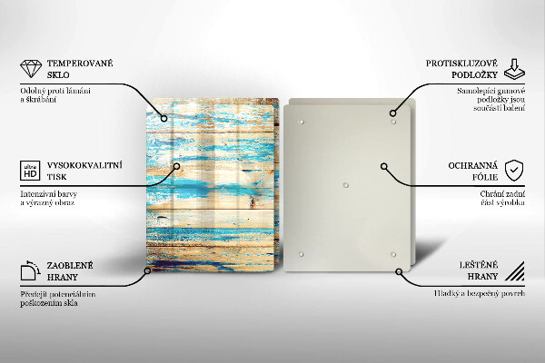 Tagliere in vetro temperato Tavole di legno retrò