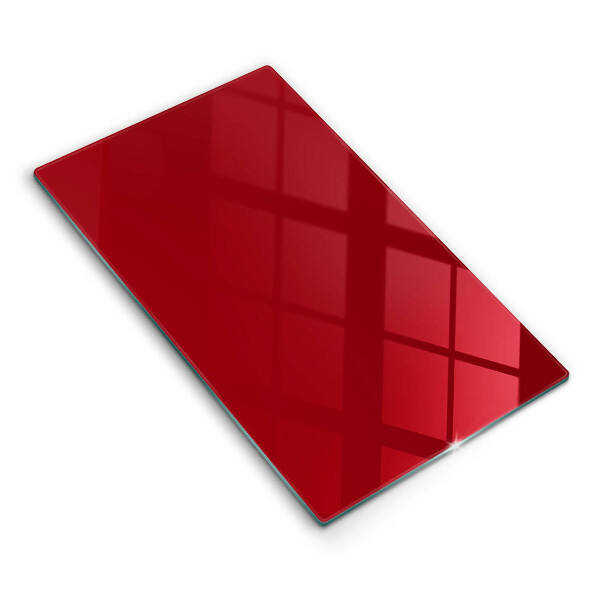 Tagliere in vetro colore rosso