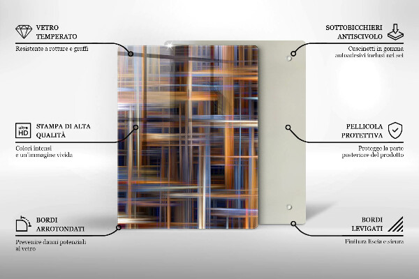 Tagliere in vetro Giallo