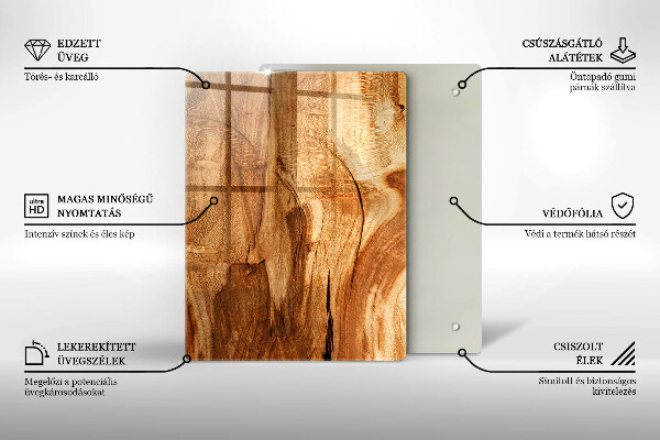 Tagliere in vetro Peperoncini rossi